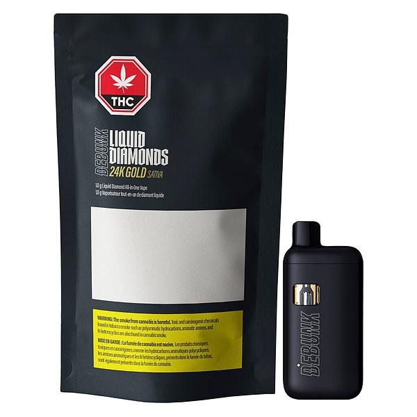 DEBUNK - 24k Gold Liquid Diamonds AIO Vape image 4