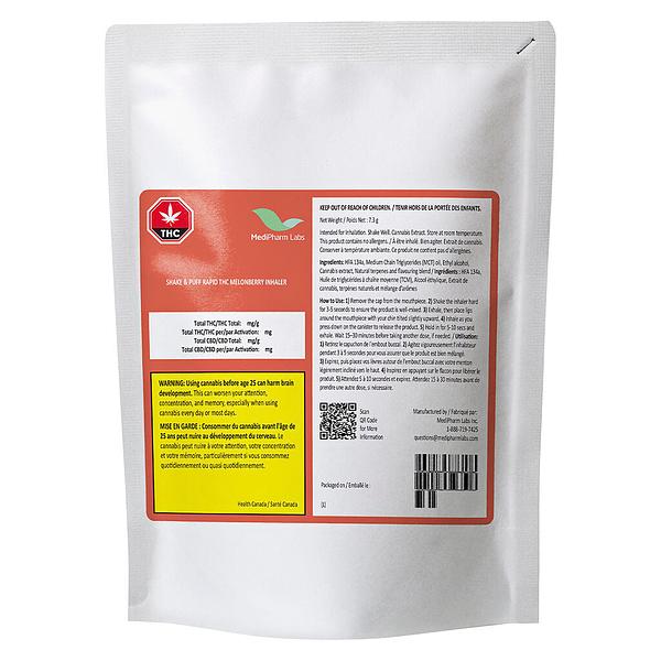 MediPharm Labs - Shake & Puff Rapid THC MelonBerry Inhaler image 2