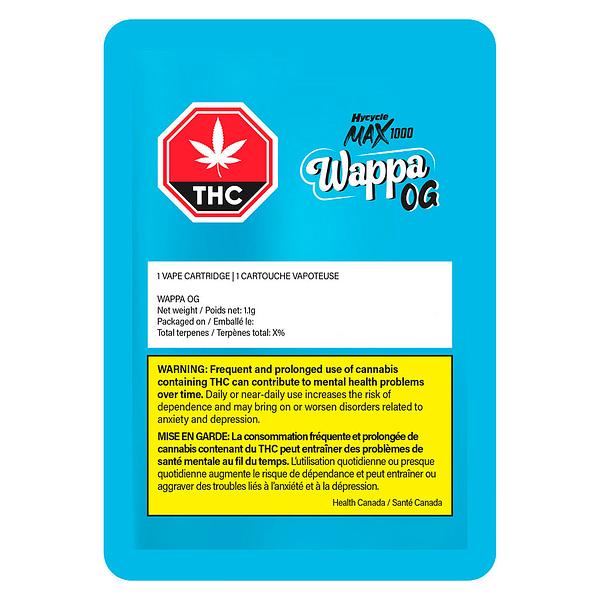 HycycleMAX - Wappa Og 1000 510 Thread Cartridge image 2