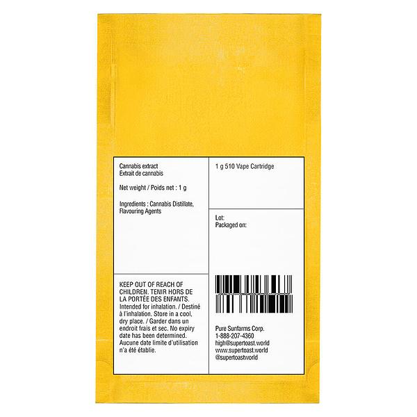 Super Toast - Passionfruit Salute Liquid Diamonds 510 Thread Cartridge image 4