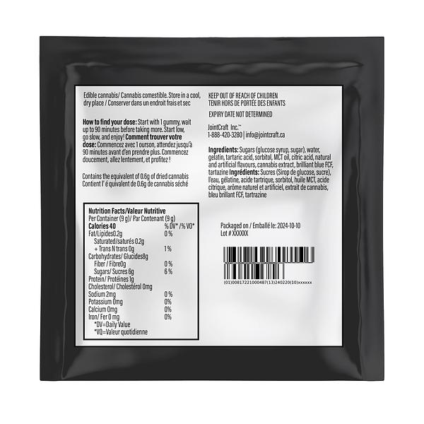 High Roller - High Roller CBG + THC + CBD Hash Rosin Green Apple Gummies image 3