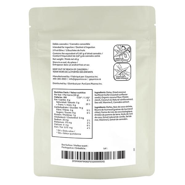 Jublee - Coconut & Vanilla Fruit Bite THC:CBD:CBG image 3