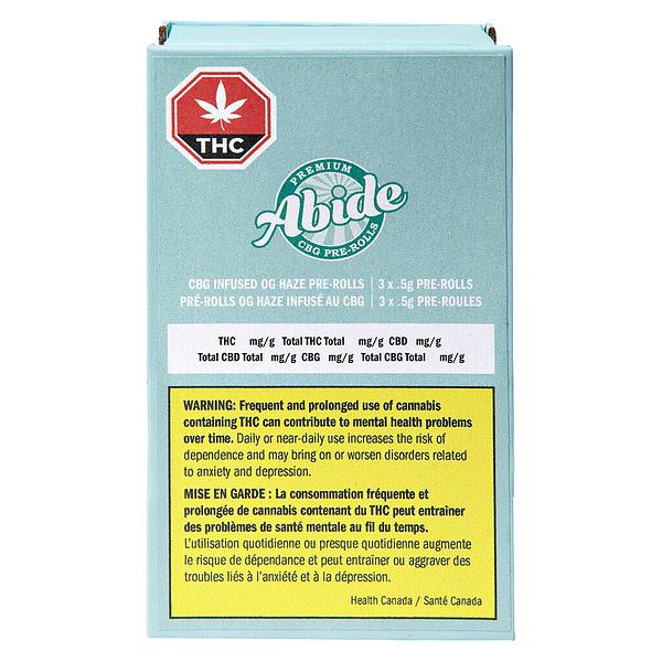 Abide - CBG Infused OG Haze Pre-Roll image 2