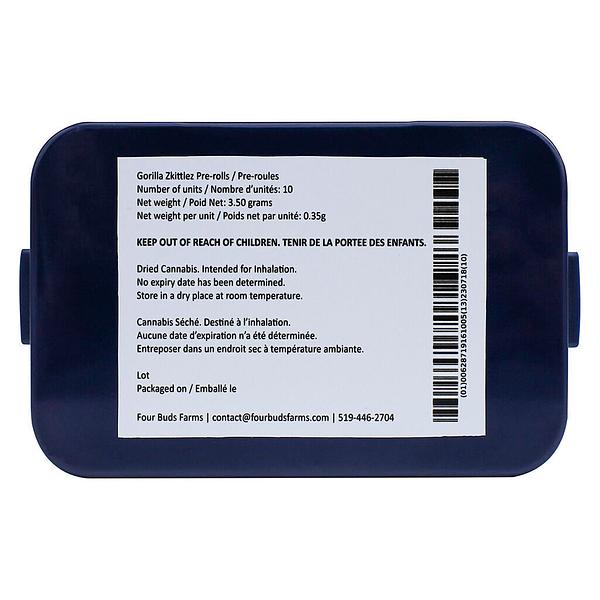 Four Buds Farms - Gorilla Zkittlez Pre-Roll image 3