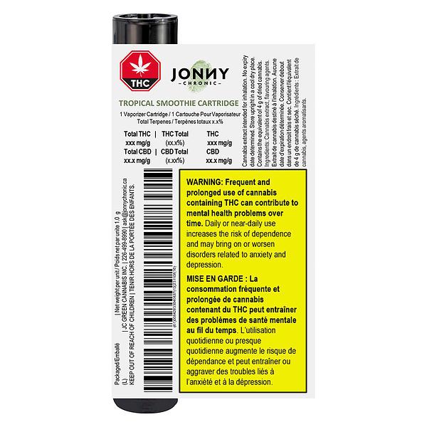 Jonny Chronic - Tropical Smoothie 510 Thread Cartridge image 3