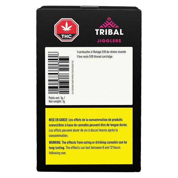 Tribal - Jigglers Live Resin 510 Thread Cartridge image 2