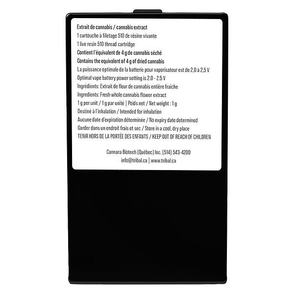 Tribal - Jigglers Live Resin 510 Thread Cartridge image 3