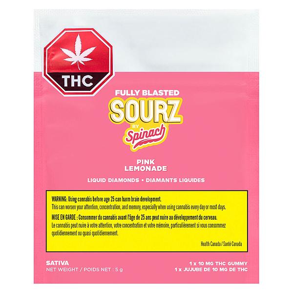 SOURZ by Spinach - Fully Blasted Pink Lemonade Chews image 2