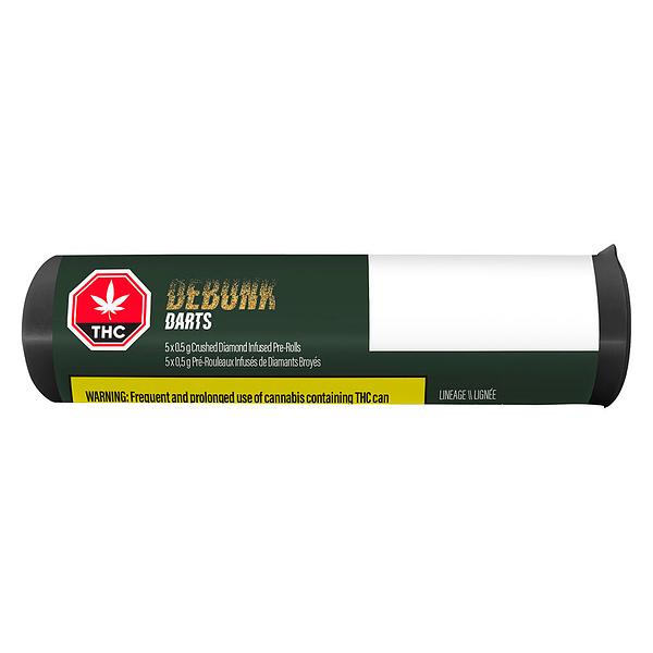 DEBUNK - 24k Gold Sativa Crushed Diamond Infused Pre-Roll image 2