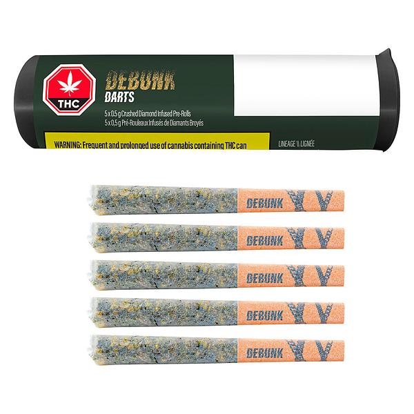 DEBUNK - 24k Gold Sativa Crushed Diamond Infused Pre-Roll image 4