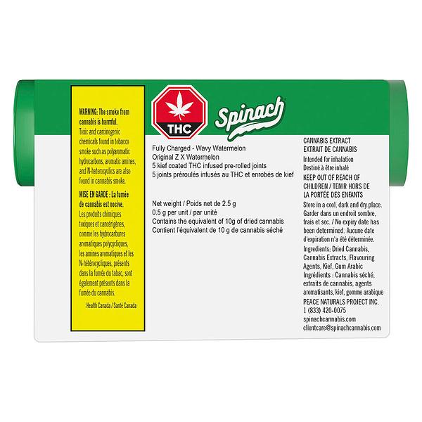 Spinach - Fully Charged Wavy Watermelon Infused Pre-Roll image 3