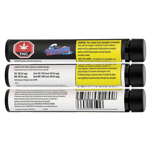 Double J's - Captain Kush Cereal Distillate Infused Pre Roll image 3
