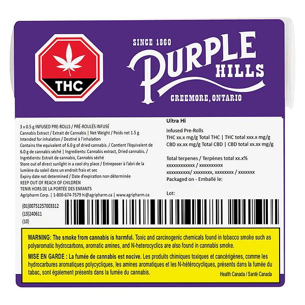 Purple Hills - Ultra HI Infused Pre-Roll image 3