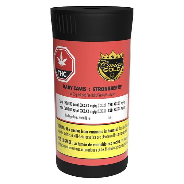 Caviar Gold - Baby Cavi’s Strongberry Infused Pre-Roll image 2