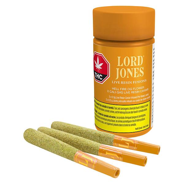Lord Jones - Hell Fire Og X Cali Gas Live Resin Fusions Infused Pre-Roll image 4
