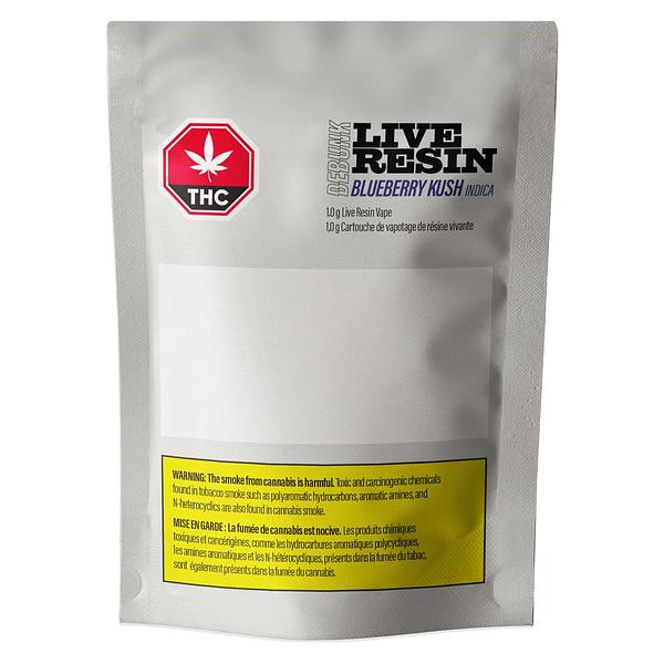 DEBUNK - Blueberry Kush Live Resin 510 Thread Cartridge image 2