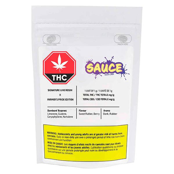Sauce Rosin Labs - Signature Live Rosin Farmer's Pride Edition image 2