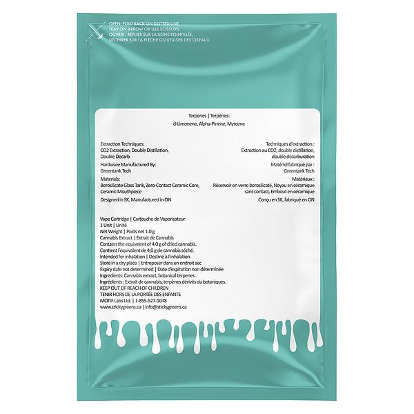 Sticky Greens - Baja Breeze 510 Thread Cartridge image 3