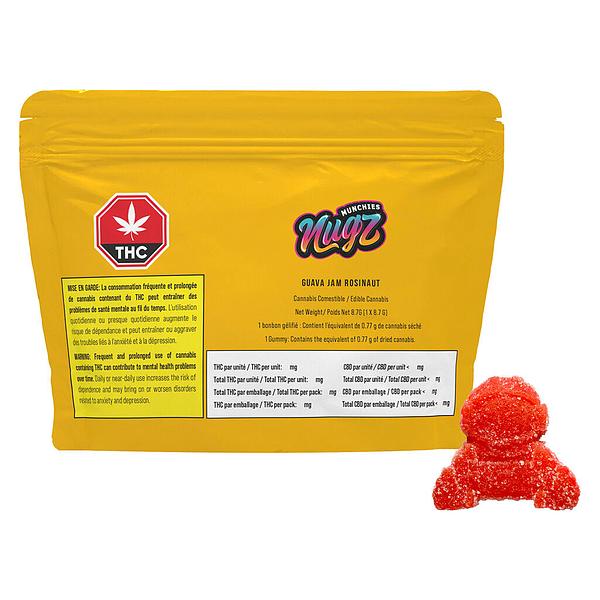 Nugz Munchies - Guava Jam Rosinaut Hash Rosin Gummy image 4