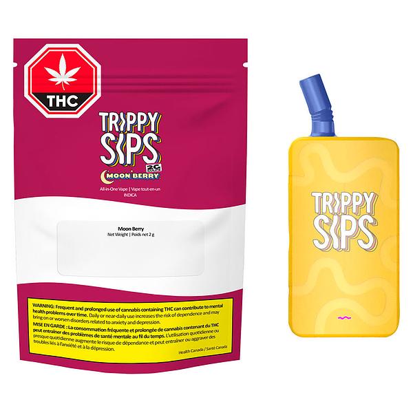 Trippy Sips - Moonberry CBN Gulps - Liquid Diamond Blend All-in-One Vape image 4