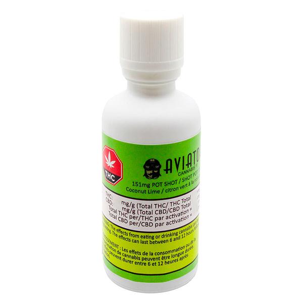 Aviator Cannabis Co. - 151 mg Pot Shot Coconut-Lime image 1