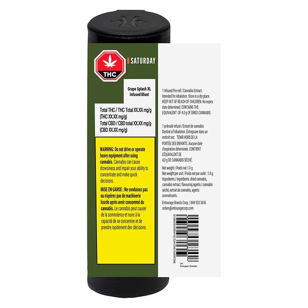 Saturday - Grape Splash XL Infused Blunt Pre-Roll image 3