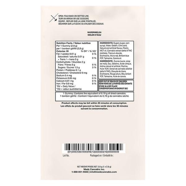 Glenn's - no.15 Delta 9 Distillate-Watermelon Gummie image 3