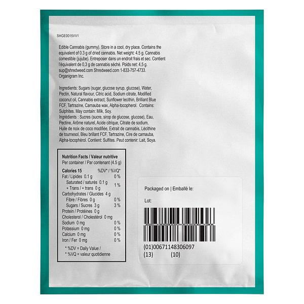 SHRED'EMS - Shark Attack Max10 Gummie image 3