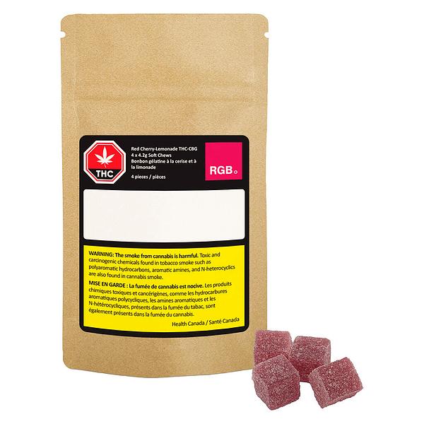 Rgb - RED - Cherry Lemonade Hash Rosin THC CBG Gummies image 4