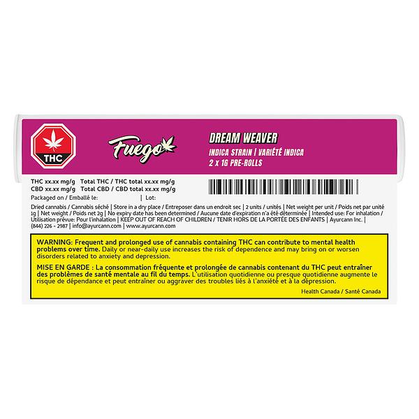 Fuego - Dream Weaver Indica Pre-Roll image 3