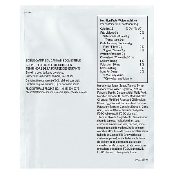 SOURZ by Spinach - Fully Blasted Mango Lime 1:1 CBC THC Gummies image 3