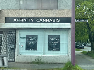 Affinity Cannabis Store - Victoria Drive store front