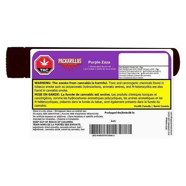 Packs - Packarillos Purple Zaza Infused Pre-Roll image 3