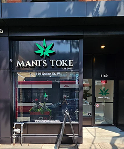 Mani's Toke store front