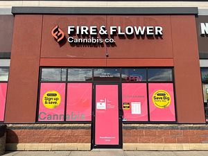 Fire & Flower Cannabis Co. - Sherwood Park Baseline Rd store front