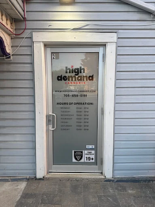 High Demand Cannabis store front