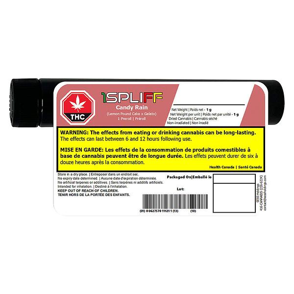 1Spliff Reserve - Candy Rain Premium Glass Tip Pre Roll image 5