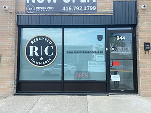 Reserved Cannabis - Etobicoke store front