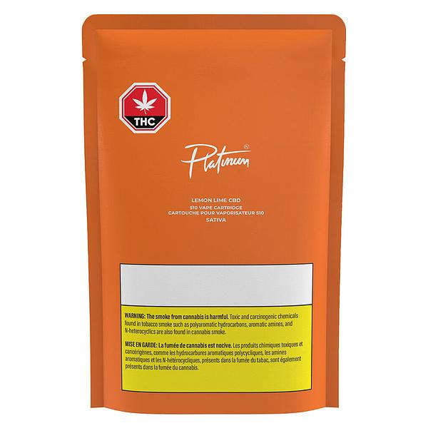 Platinum - Lemon Lime CBD 510 Thread Cartridge image 2