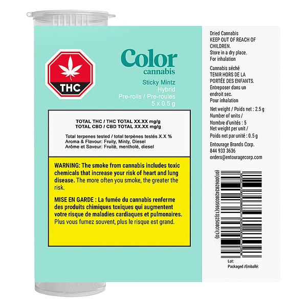 Color Cannabis - Sticky Mintz Pre Roll