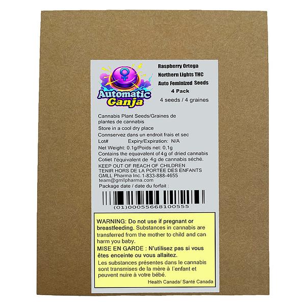 Automatic Ganja - Raspberry Ortega Northern Lights THC AUTO Feminized