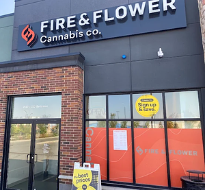 Fire & Flower Cannabis Co. - Saskatoon Blairmore Village store front