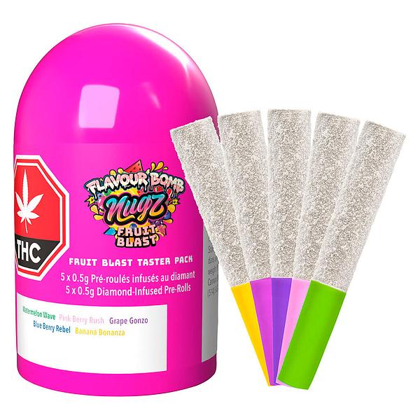 Nugz - Flavour Bomb Fruit Blast Taster Pack Infused Pre-Roll