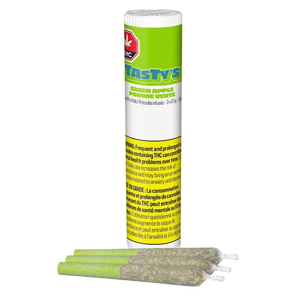 Tasty's - Green Apple Diamond Infused Pre Roll image 4