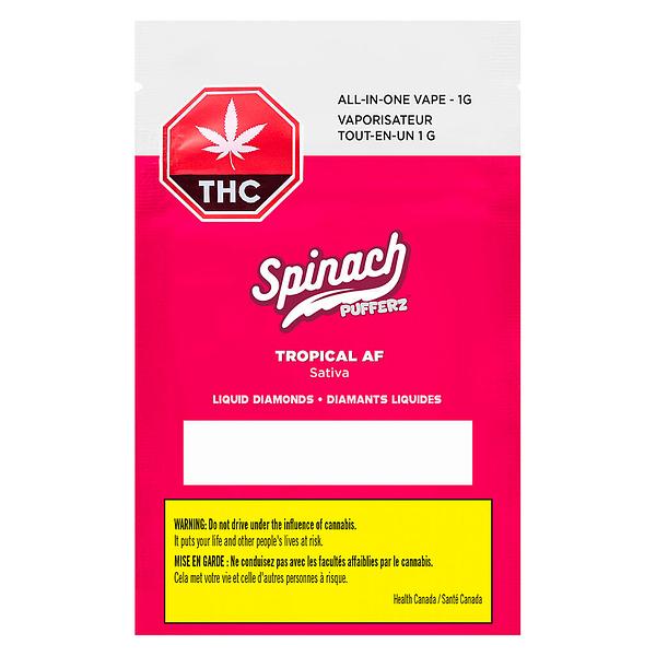 Spinach - Pufferz - Tropical AF All-in-One Liquid Diamonds Vape