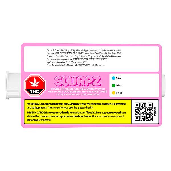 SlurpZ - Double Infused Pre-Roll - Variety Pack