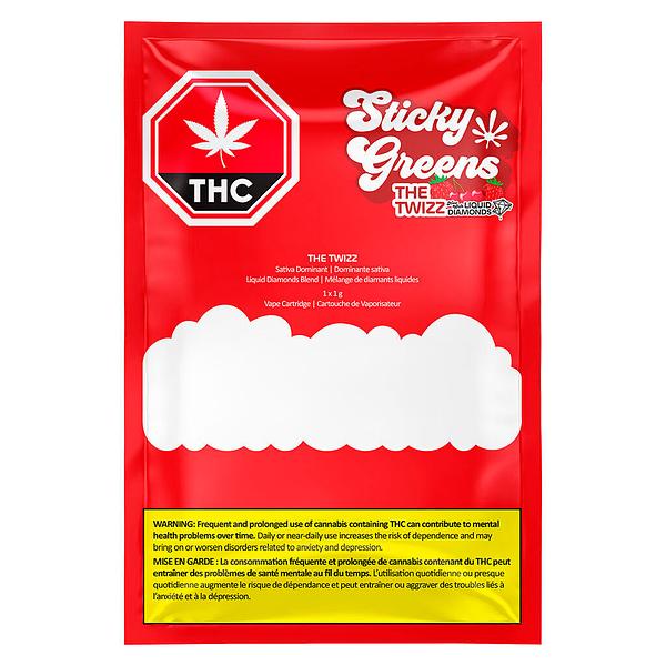 Sticky Greens - The Twizz Liquid Diamond 510 Thread Cartridge image 2