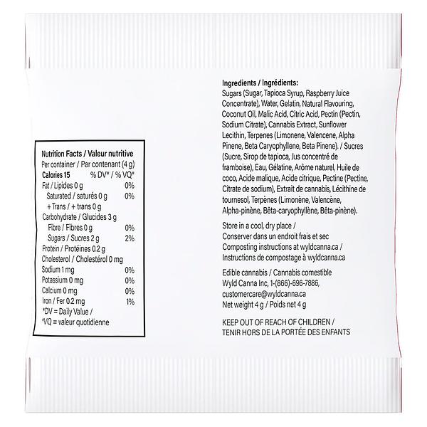 Wyld - Real Fruit Raspberry Soft Chew