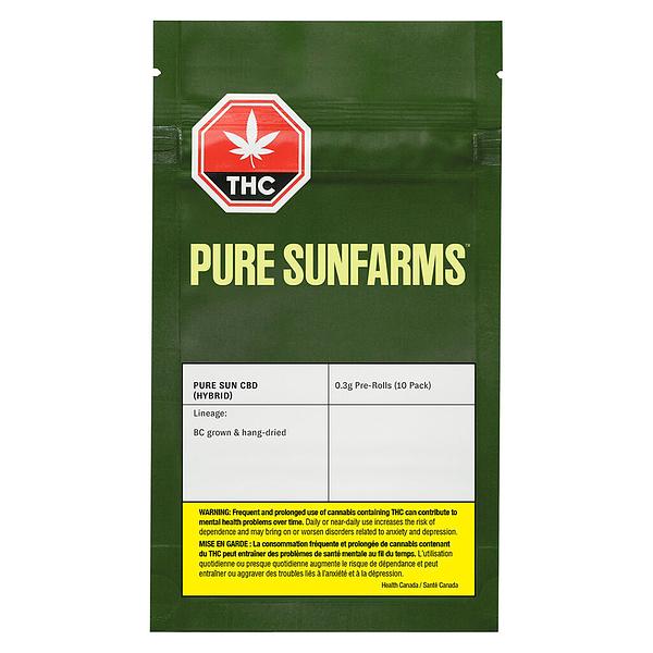 Pure Sunfarms - Pure Sun Cbd Pre Rolls