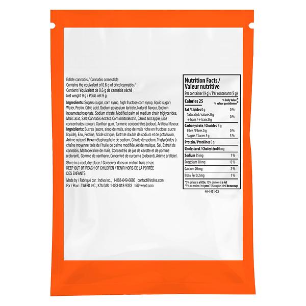 Wana Quick - Rise & Shine Clementine Cbg/Thc 1:1 Sativa Soft Chews